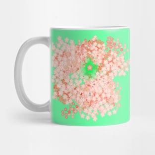 Cherry Blossoms with Green Accent Mug